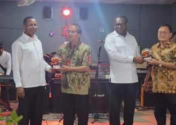 Bupati Merauke, Yoseph B. Gebze menerima kunjungan kerja rombongan Palang Merah Indonesia Kota Surakarta di Kantor Bupati Merauke, Rabu (6/5/2026). Foto: Ist.