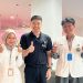 Mahasiswa Fisioterapi UMS (kanan) Muhammad Akhyar, (kiri) Oiwada Aiko Suda. Foto: Ist.