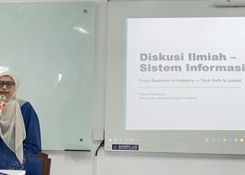 Program Studi SIF FKI UMS bersama Himasif menyelenggarakan Diskusi Ilmiah Dosen-Mahasiswa dan Sarasehan Program Studi pada Sabtu, 9 Mei 2026. Foto: Ist.
