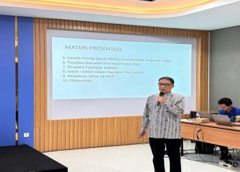 UMS menerima kunjungan BPOM dalam rangka menyosialisasikan program kerja sama Academia, Business, and Government yang mendorong hilirisasi hasil riset perguruan tinggi di bidang obat dan pangan. Foto: Ist.