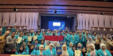 Tim mahasiswa UMS yang berlaga di ajang World Young Inventor and Innovation Exhibition (WYIE) 2026 di KLCC, Malaysia pada 18-20 Mei 2026. Foto: Ist.