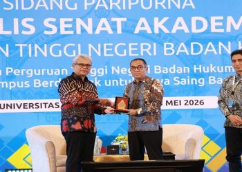Mendiktisaintek, Prof. Brian Yuliarto, Ph.D saat menghadiri pertemuan MSA PTNBH se-Indonesia  di Kota Solo, Jumat (22/5/2026). Foto: Ist.
