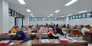 Suasana kegiatan pengabdian kepada masyarakat bagi pelaku UMKM di Solo yang dilaksanakan Dosen FEB UMS. Foto: Ist.
