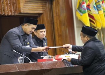 Wakil Gubernur Jawa Tengah, Taj Yasin Maimoen menghadiri Rapat Paripurna DPRD Jawa Tengah di Gedung Berlian, Kota Semarang, Selasa, 26 Mei 2026. Foto: Ist.