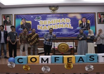 Prodi Ilkom UMS menggelar Seminar Nasional Communication Feast (COMFEAST) 2026 pada Kamis (21/5/2026). Foto: Ist.