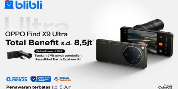 Blibli merayakan peluncuran OPPO Find X9s dan OPPO Find X9 Ultra dengan memberikan berbagai penawaran spesial selama periode 29 Mei hingga 30 Juni 2026. Foto: Ist.