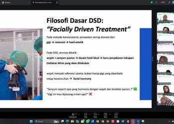 FKG UMS menyelenggarakan kuliah umum yang dilaksanakan secara daring dan diikuti mahasiswa dari Prodi Pendidikan Dokter Gigi dan Program Profesi Dokter Gigi, serta para dosen FKG UMS. Foto: Ist.