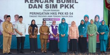 Pemprov Jateng dan TP PKK meluncurkan program Kencan Bumil (Kenali dan Cek Kesehatan Ibu Hamil) di Desa Nglangitan, Kecamatan Tunjungan, Kabupaten Blora, Selasa (19/5/2026). Foto : Ist.