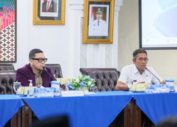 Pemprov Jateng menerima kunjungan kerja Badan Legislasi (Baleg) DPR RI dalam rangka pembahasan RUU Satu Data Indonesia di Kantor Gubernur Jawa Tengah, Jumat (22/5/2026). Foto : Ist.