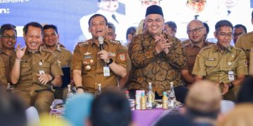 Rembug Pembangunan Jawa Tengah 2026 di Pendopo Kabupaten Kudus, Selasa (26/5/2026). Turut hadir Sekda Jateng Sumarno, perwakilan Forkopimda Jateng, bupati atau wakil bupati, beserta Forkopimda eks karesidenan Pati yang meliputi Jepara, Kudus, Pati, Rembang dan Blora (Jekuti-Banglor). Foto : Ist.