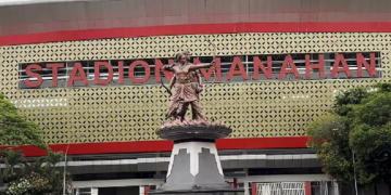 Stadion Manahan Solo tampak dari depan. Foto: Ist.