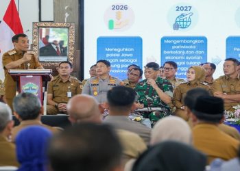 Gubernur Ahmad Luthfi menghadiri acara Rembug Pembangunan Provinsi Jawa Tengah Tahun 2026 wilayah Solo Raya, di Pendopo Kabupaten Boyolali, Selasa, 2 Juni 2026. Foto: Ist.