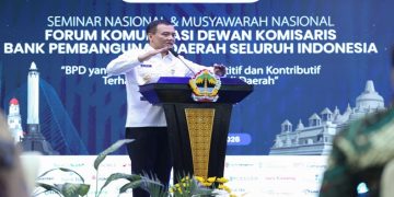 Gubernur Jawa Tengah Ahmad Luthfi menghadiri acara Musyawarah Nasional FKDK BPDSI di Gedung Gradhika Bhakti Praja Semarang, Rabu 3 Juni 2026. Foto: Ist.