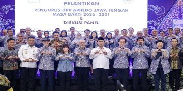 Wakil Gubernur Jawa Tengah Taj Yasin Maemoen menghadiri acara Pelantikan DPP Apindo Jawa Tengah Periode 2026-2031 di Hotel Patra Semarang, Rabu, 3 Juni 2026. Foto: Ist.