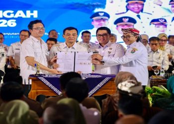 Gubernur Ahmad Luthfi saat acara Rembug Pembangunan Jawa Tengah yang digelar di Pendopo Kabupaten Temanggung, Rabu, 3 Juni 2026. Foto: Ist.