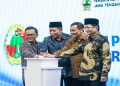 Peluncuran Program Insersi Pendidikan Perkoperasian oleh Gubernur Ahmad Luthfi, Menteri Koperasi, Ferry Juliantono, Menteri Agama, Nasaruddin Umar, Kepala Badan Kebijakan Pendidikan Dasar dan Menengah Kementerian Pendidikan Dasar dan Menengah, Toni Toharudin di Gedung Gradhika Bhakti Praja Semarang, Jumat 5 Juni 2026. Foto: Ist.