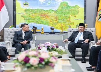Gubernur Jawa Tengah Ahmad Luthfi menerima kunjungan kerja Menteri PPN/Kepala Bappenas Rachmat Pambudy di Semarang pada Senin, 8 Juni 2026. Foto: Ist.