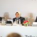 Komisaris Utama Telkom Angga Raka Prabowo (paling kanan), Direktur Utama Telkom Dian Siswarini (tengah), Direktur Human Capital Management Telkom Willy Saelan dalam agenda RUPS Tahunan tahun buku 2025. Foto: Ist.