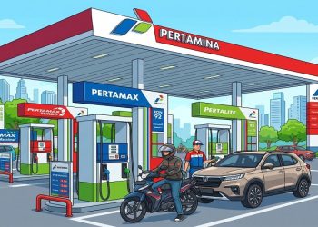 Ilustrasi - Kenaikan harga Pertamax. Foto: Gemini AI