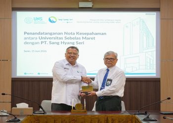 UNS dan PT Sang Hyang Seri melaksanakan MoU di Ruang Sidang I Gedung dr. Prakosa UNS, Senin (15/6/2026). Foto: Ist.