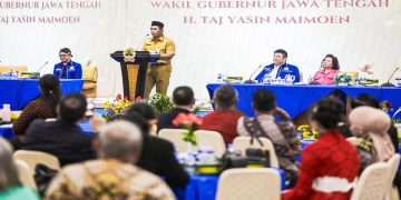 Wakil Gubernur Jawa Tengah Taj Yasin Maimoen menghadiri “Central Java Prayer Breakfast 2026” Bamagnas Provinsi Jawa Tengah di Gedung Grhadika Bakti Praja Semarang pada Senin, 15 Juni 2026. Foto: Ist.
