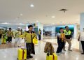 Bandara Adi Soemarmo Solo kembali melayani penerbangan umroh langsung dari Solo-Madinah mulai Selasa (16/6/2026). Foto: Ist.