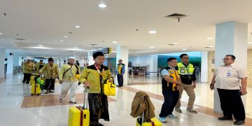 Bandara Adi Soemarmo Solo kembali melayani penerbangan umroh langsung dari Solo-Madinah mulai Selasa (16/6/2026). Foto: Ist.