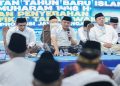 Menteri ATR/BPN, Nusron Wahid bersama Gubernur Ahmad Luthfi, dan Wakil Gubernur Taj Yasin saat acara penyerahan 243 sertifikat tanah wakaf kepada 243 nadzir se-Jawa Tengah di Gedung Gradhika Bhakti Praja, Semarang Selasa 16 Juni 2026. Foto: Ist.