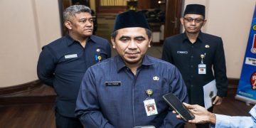 Wagub Jawa Tengah, Taj Yasin Maimoen memberikan keterangan pers Rapat Paripurna DPRD Provinsi Jawa Tengah Masa Persidangan Ketiga Tahun Sidang 2025/2026 di Gedung Berlian, Semarang, Rabu, 17 Juni 2026. Foto: Ist.