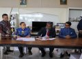 Penandatanganan nota kesepahaman antara UMS dengan UAP Bangladesh di Ruang Rektor UMS, Senin (15/6/2026). Foto: Ist.