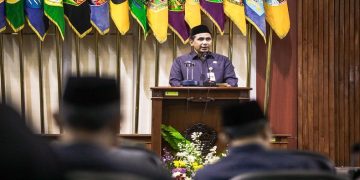 Wakil Gubernur Jawa Tengah, Taj Yasin Maimoen saat Rapat Paripurna DPRD Jawa Tengah di Gedung Berlian, Semarang, Rabu, 17 Juni 2026. Foto: Ist.