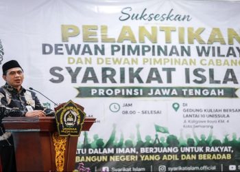 Wakil Gubernur Jawa Tengah saat menghadiri acara pelantikan pengurus SI Jawa Tengah, di Unissula Semarang, Kamis, 26 Juni 2026. Foto: Ist.