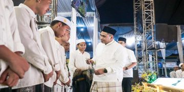 Wakil Gubernur Jawa Tengah, Taj Yasin Maimoen menghadiri acara Andalusia Bershalawat di Pondok Pesantren At Taujieh Al Islamy 2 Andalusia Lelet, Kecamatan Kebasen, Kabupaten Banyumas, Jumat, 19 Juni 2026. Foto: Ist.