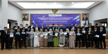 Yudisium dan pembekalan calon wisudawan Pendidikan Jasmani FKIP UMS. Foto: Ist.