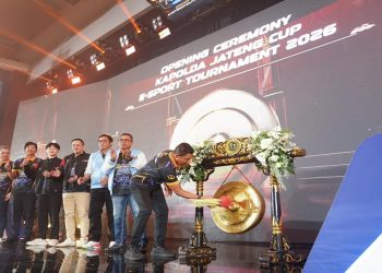 Pembukaan Turnamen E-Sport Kapolda Jateng Cup 2026 di De Tjolomadoe, Karanganyar, Sabtu pagi (20/6/2026). Foto: Ist.