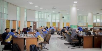 Suasana workshop pengembangan pembelajaran literasi digital berbasis teknologi dan berpusat pada mahasiswa yang digelar LPPIP UMS, Senin (22/6/2026). Foto: Ist.