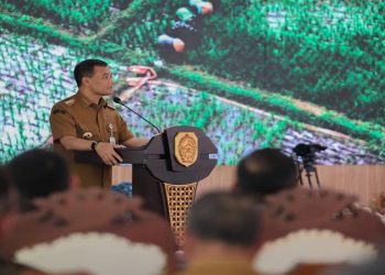 Gubernur Ahmad Luthfi menghadiri secara daring peresmian bantuan IJD dari Pendopo Kabupaten Pati, Selasa, 23 Juni 2026. Foto: Ist.