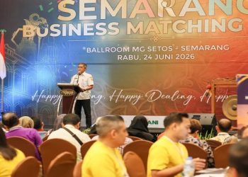 Sekda Provinsi Jawa Tengah, Sumarno saat menghadiri Semarang Business Matching 2026, Rabu, 24 Juni 2026. Foto: Ist.