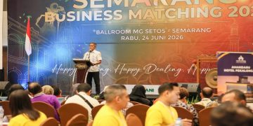 Sekda Provinsi Jawa Tengah, Sumarno saat menghadiri Semarang Business Matching 2026, Rabu, 24 Juni 2026. Foto: Ist.