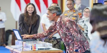 Sekda Jawa Tengah, Sumarno saat pengundian Gebyar Hadiah Samsat 2026, Jumat, 26 Juni 2026. Foto: Ist.