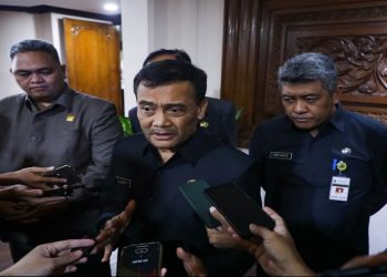 Gubernur Jawa Tengah, Ahmad Luthfi memberikan keterangan pers usai Rapat Paripurna DPRD Provinsi Jawa Tengah, di Gedung Berlian Semarang pada Kamis, 2 Juli 2026. Foto: Ist.