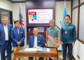 Rektor UMS, Prof. Dr. Harun Joko Prayitno didampingi Wakil Rektor IV Prof. Dr. dr. Em Sutrisna berkunjung ke Universiti Kebangsaan Malaysia, Senin (6/7/2026). Foto: Ist.