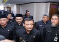 Gubernur Jawa Tengah Ahmad Luthfi memberikan keterangan pers usai rapat paripurna DPRD Jateng di Gedung Berlian Semarang, Rabu, 8 Juli 2026. Foto: Ist.