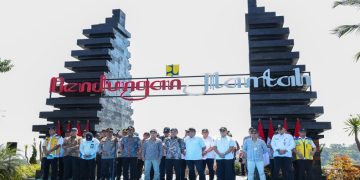 Peresmian Bendungan Jlantah di Desa Tlobo, Kecamatan Jatiyoso, Kabupaten Karanganyar oleh Presiden Prabowo Subianto secara daring, Jumat, 10 Juli 2026. Foto: Ist.