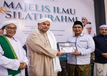 Wakil Gubernur Jawa Tengah, Taj Yasin Maimoen menerima kunjungan silaturahmi Pimpinan Pondok Pesantren Al Muhibbin, Malaka, Malaysia, Muhammad Hadi Al Muhibbin, Senin, 13 Juli 2026. Foto: Ist.