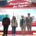Head of Retail Transaction & Community Business Development CIMB Niaga Trisna L. M. Siahaan bersama Country Manager Indonesia Cathay Tony Sham, Head of Marketing, Brand, & Customer Experience CIMB Niaga Amir Widjaya, dan Regional Head of Business Insights & Analytics for South East Asia Cathay Nicholas Terence Tay pada Opening Ceremony Cathay Travel Fair 2026 di Jakarta, Kamis (16/7/2026). Foto: Ist.
