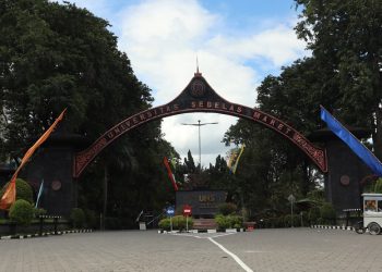 Kampus UNS tampak dari depan. Foto: Ist.