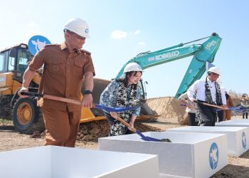Groundbreaking pembangunan peternakan sapi perah terintegrasi terbesar di Indonesia mulai dibangun di Desa Karangbale, Kecamatan Larangan, Kabupaten Brebes, Senin (20/7/2026). Foto: Ist.