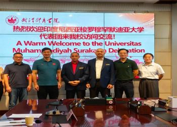 Program Studi Penjas FKIP UMS melakukan MoU bersama Wuhan Sports University, Tiongkok. Foto: Ist.