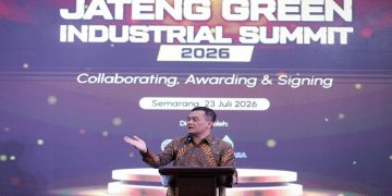 Gubernur Jawa Tengah Ahmad Luthfi saat acara Jateng Green Industrial Summit 2026 di Semarang, Kamis, 23 Juli 2026. Foto: Ist.